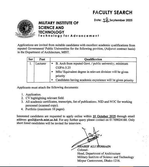 FACULTY SEARCH